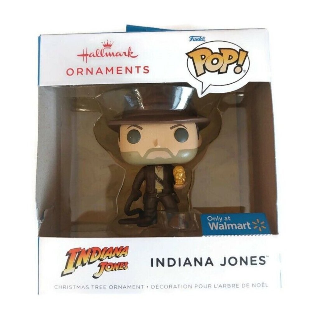 Hallmark Funko Pop INDIANA JONES Christmas Tree Ornament Walmart Exclusive - Picture 1 of 4